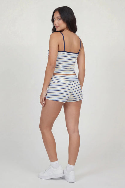 Striped V-Neck Tank