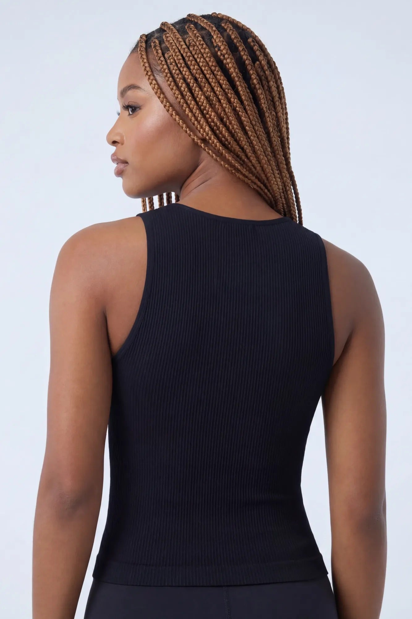 Seamless Ribbed V-Neck Tank