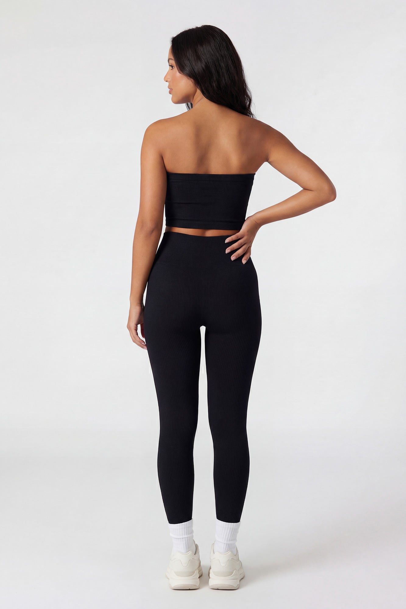 Seamless Ribbed Cropped Tube Top