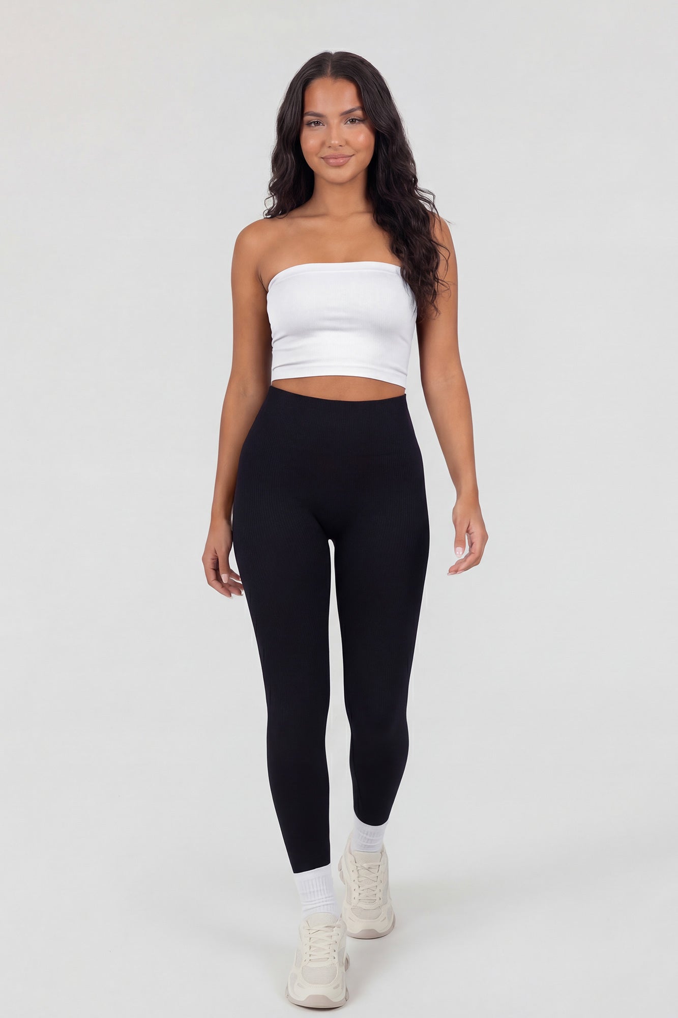Seamless Ribbed Cropped Tube Top