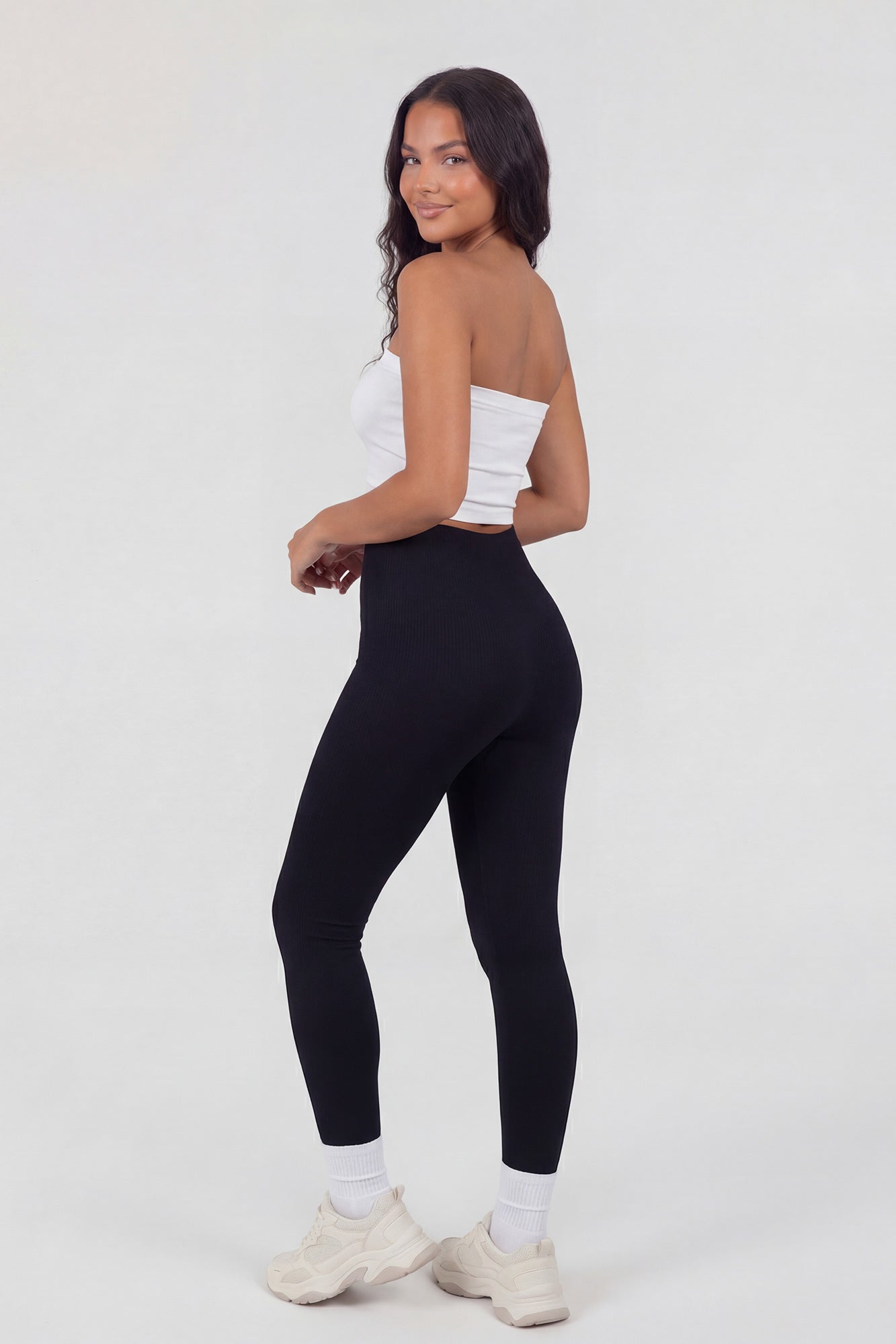 Seamless Ribbed Cropped Tube Top