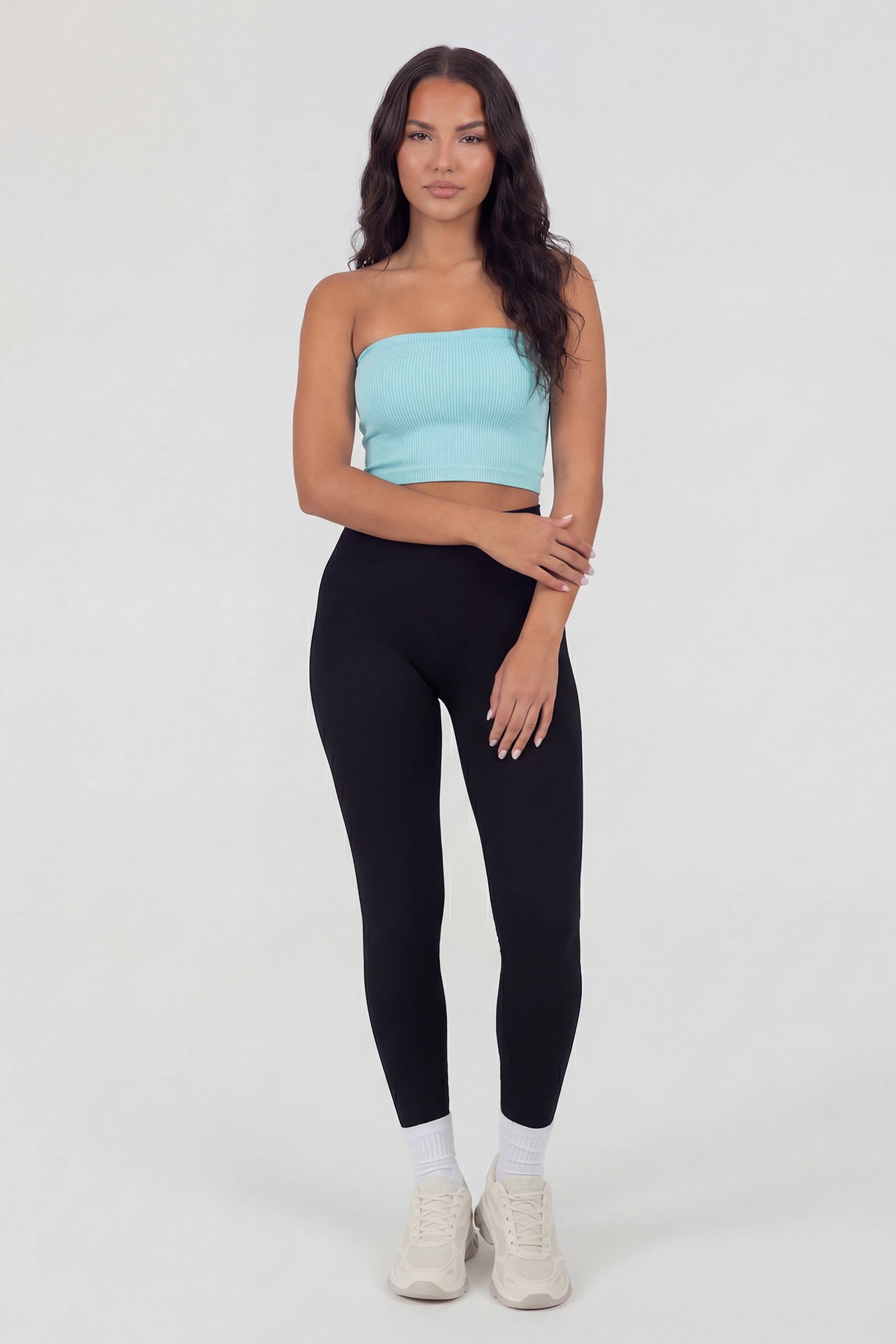 Seamless Ribbed Cropped Tube Top
