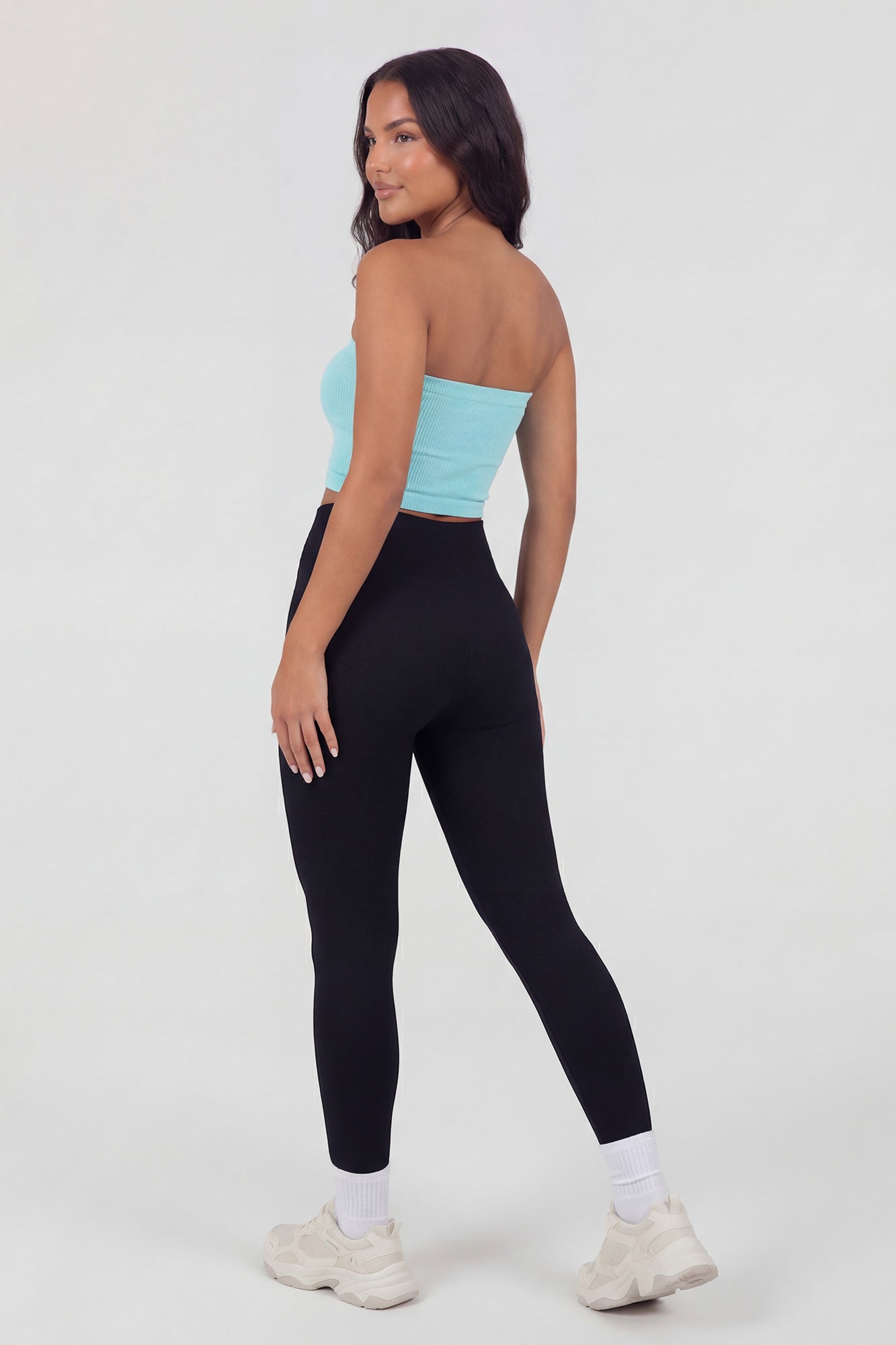 Seamless Ribbed Cropped Tube Top