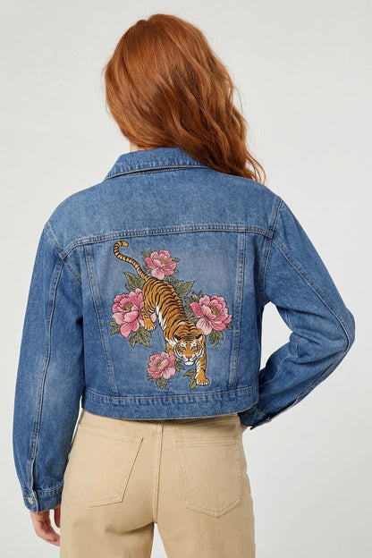 Graphic Denim Jacket