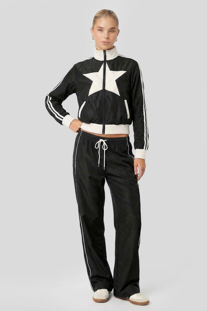 Nylon Star Track Jacket