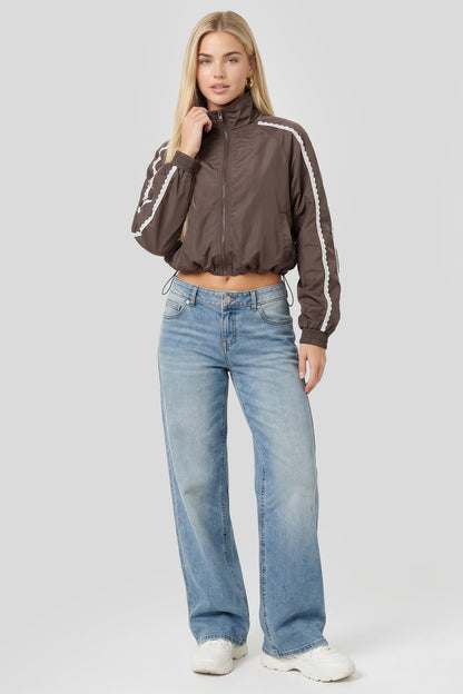 Lace Trim Windbreaker