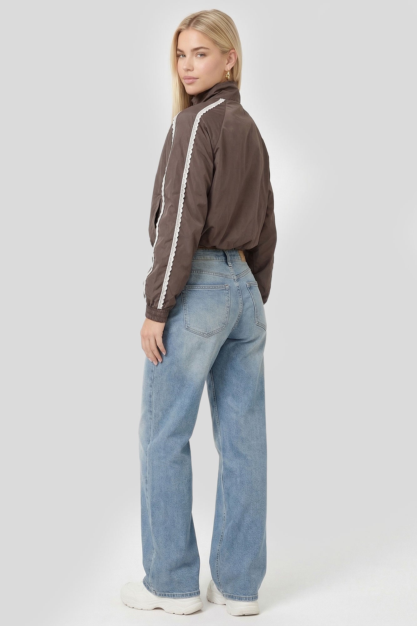 Lace Trim Windbreaker