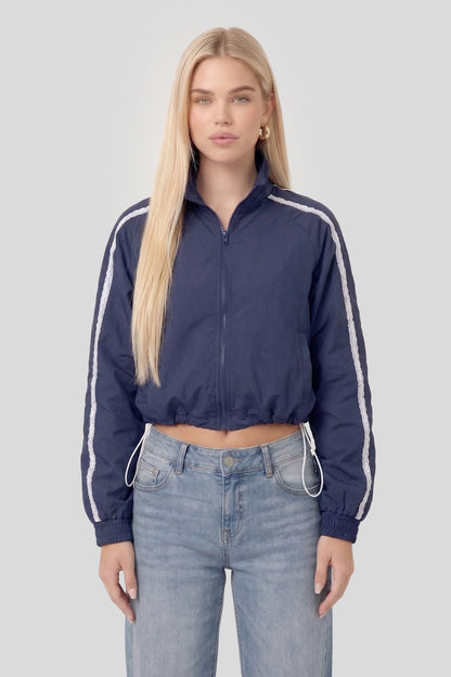 Lace Trim Windbreaker