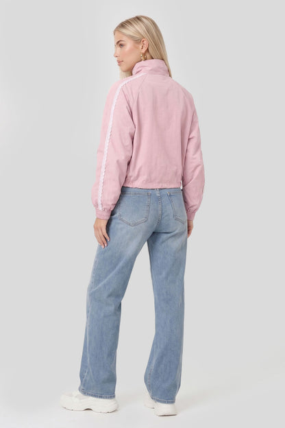 Lace Trim Windbreaker