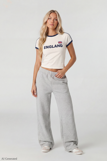 Graphic Ringer Baby Tee