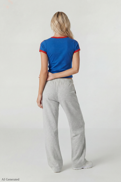 Graphic Ringer Baby Tee