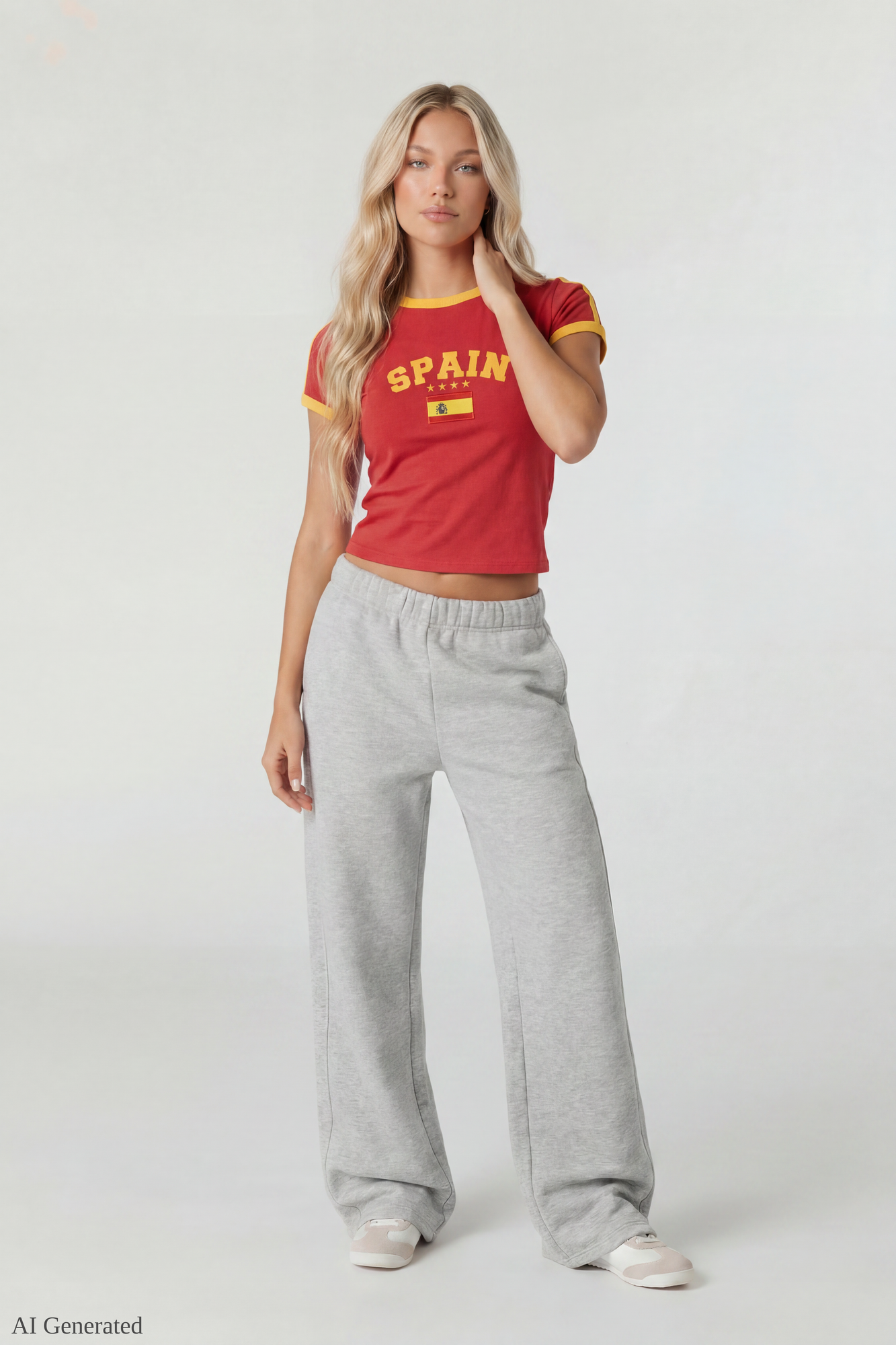 Graphic Ringer Baby Tee