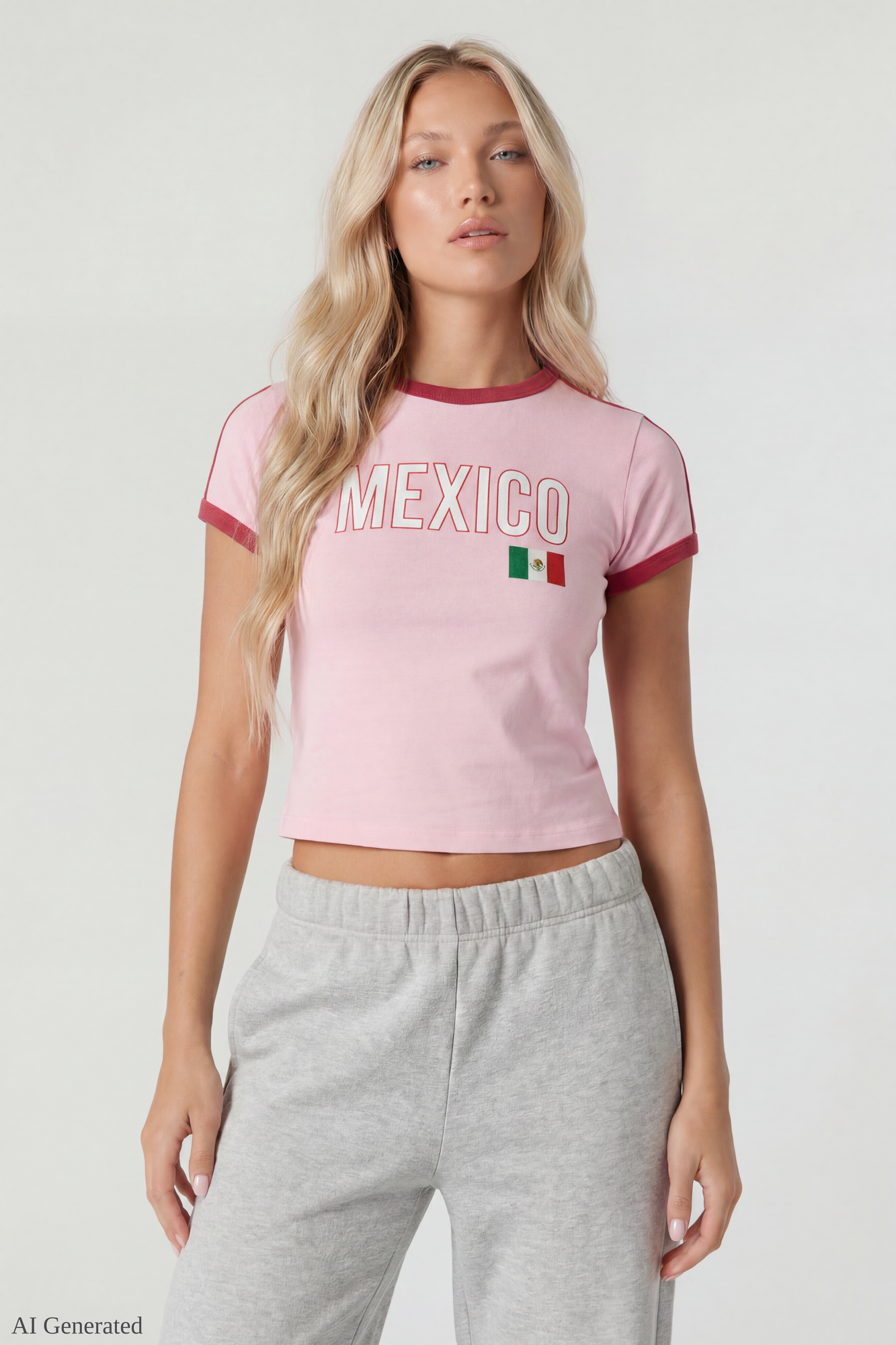 Graphic Ringer Baby Tee