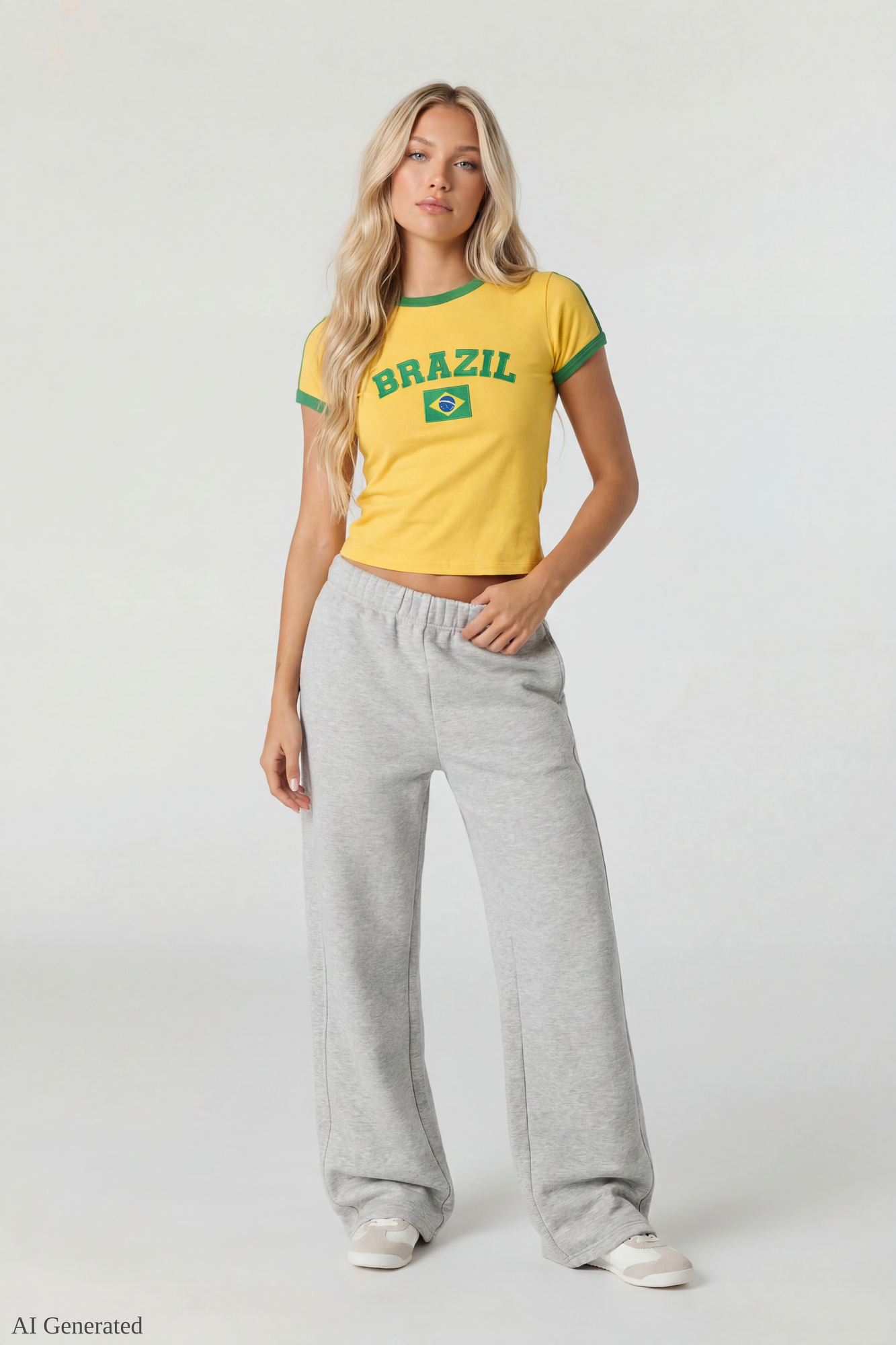 Graphic Ringer Baby Tee