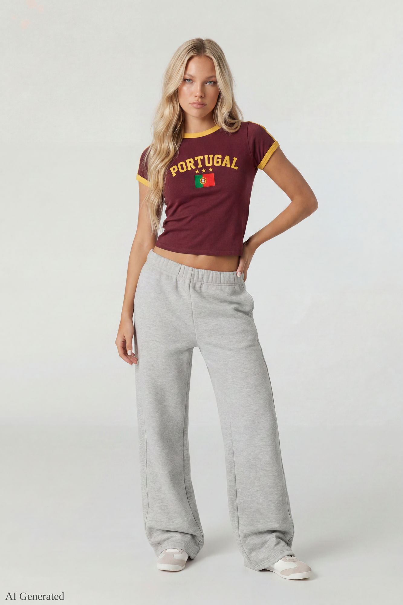 Graphic Ringer Baby Tee