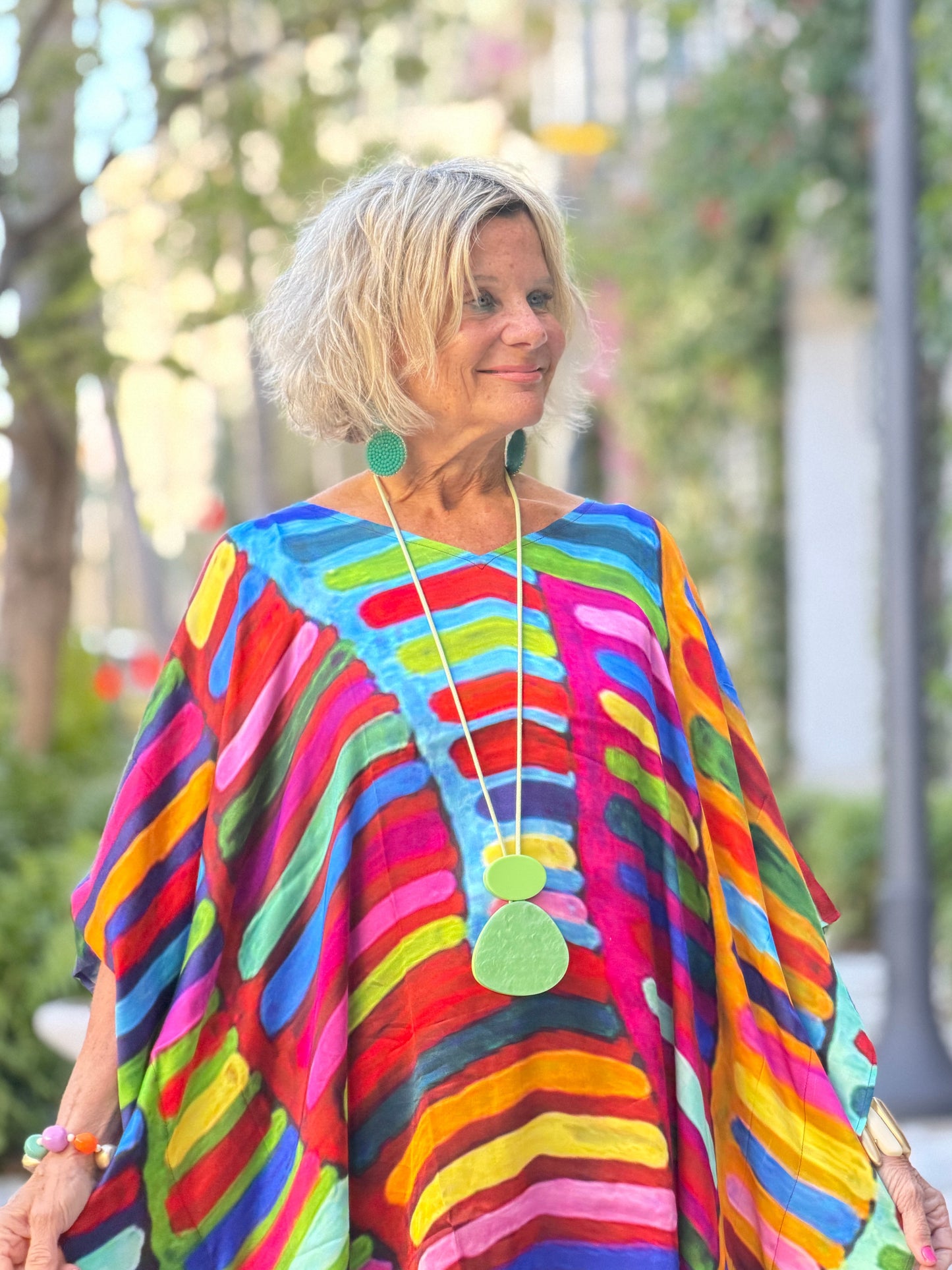 Multi Stripes Modal Kaftan