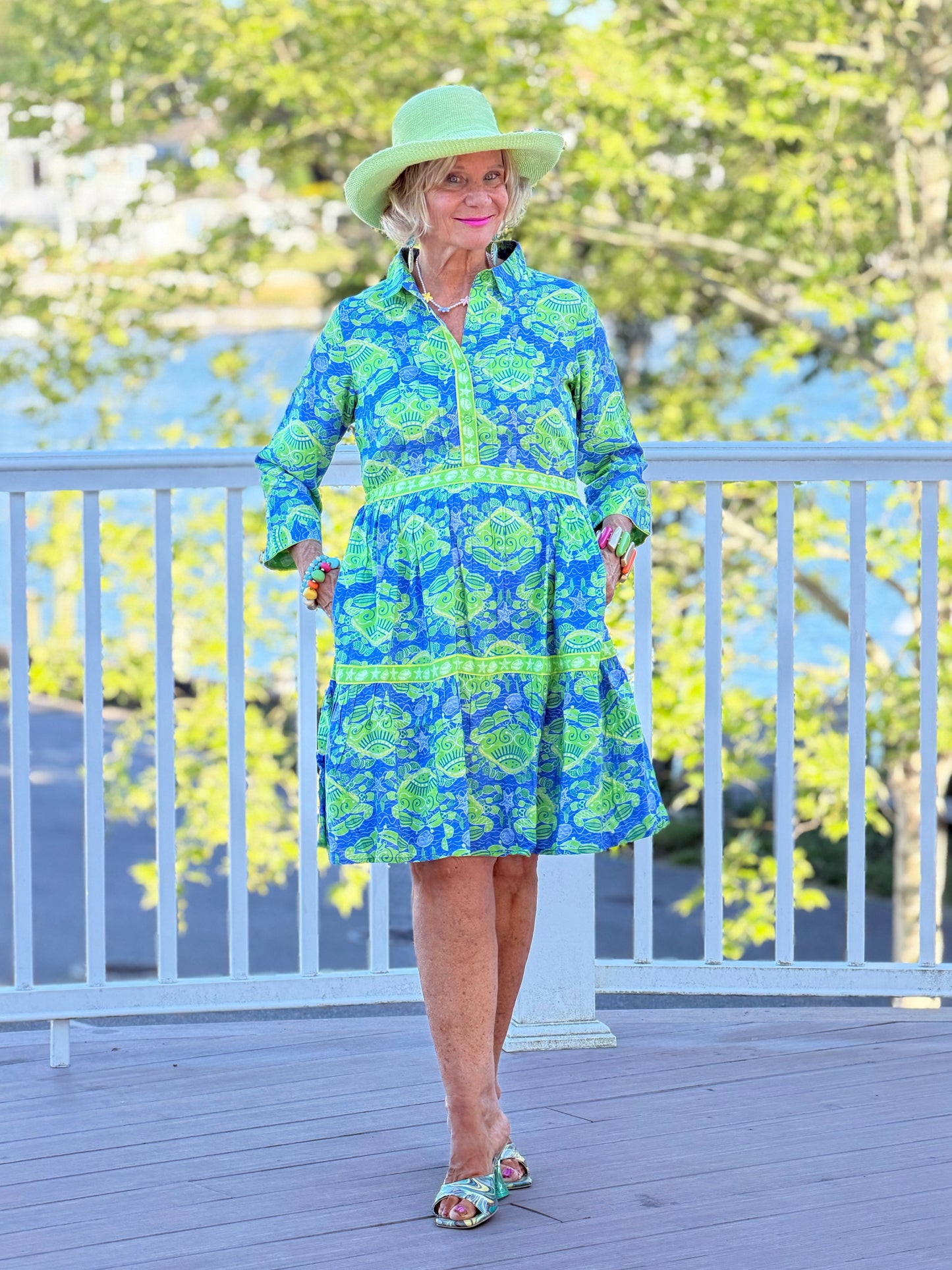 SEA GLASS TREASURE COLLLAR DRESS