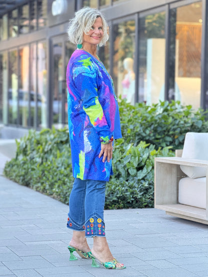 RIVER CRUISE BLUE CARDIGAN