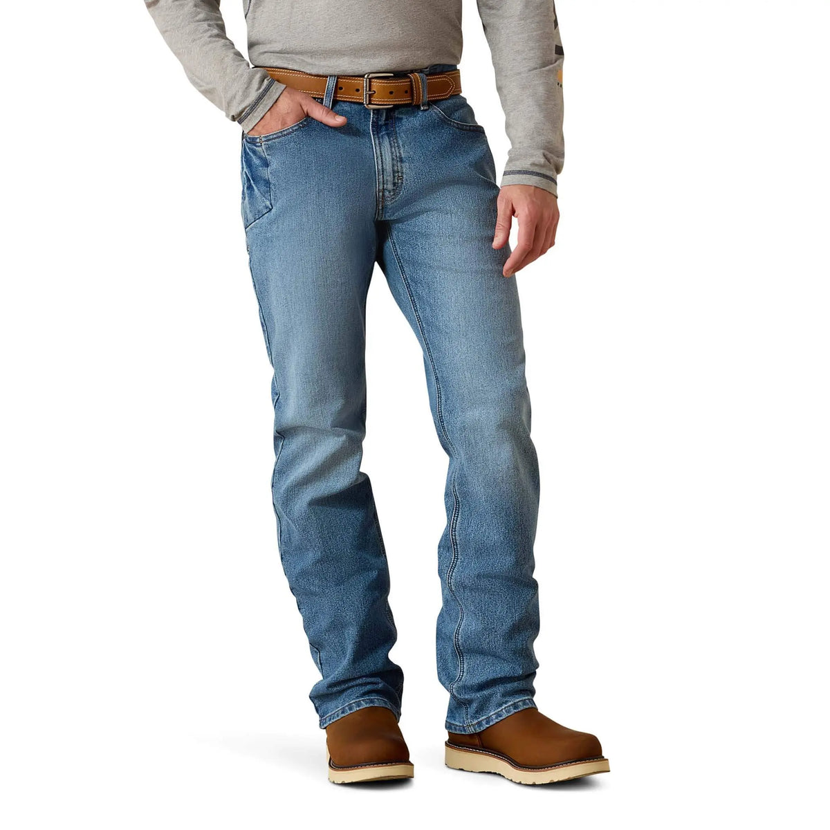 🔥 BESTSELLER | Men’s Relaxed Stretch Bootcut Jeans – Comfort Meets Classic Style