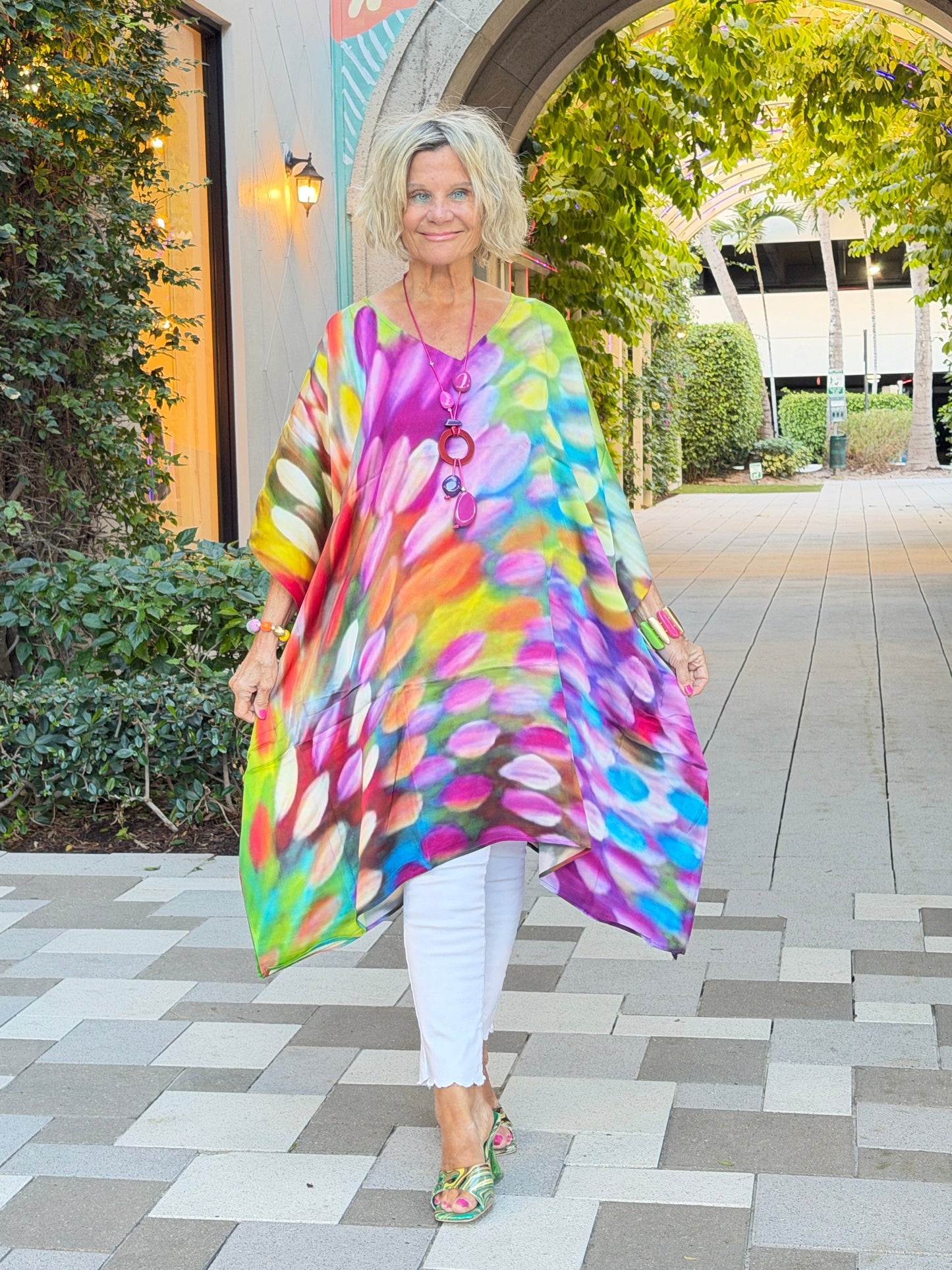 Painted Ovals Modal Kaftan