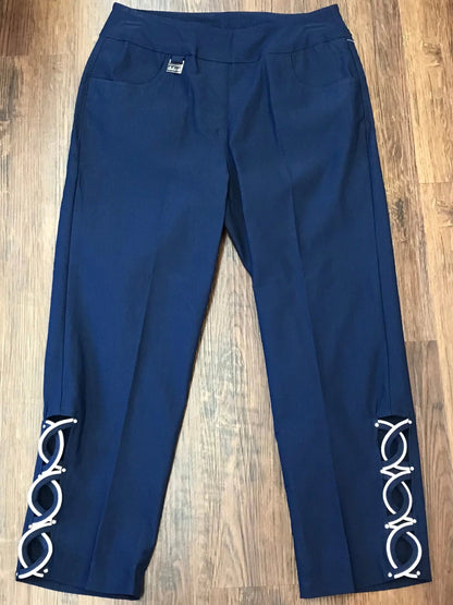 RHINESTONE CAPRI NAVY