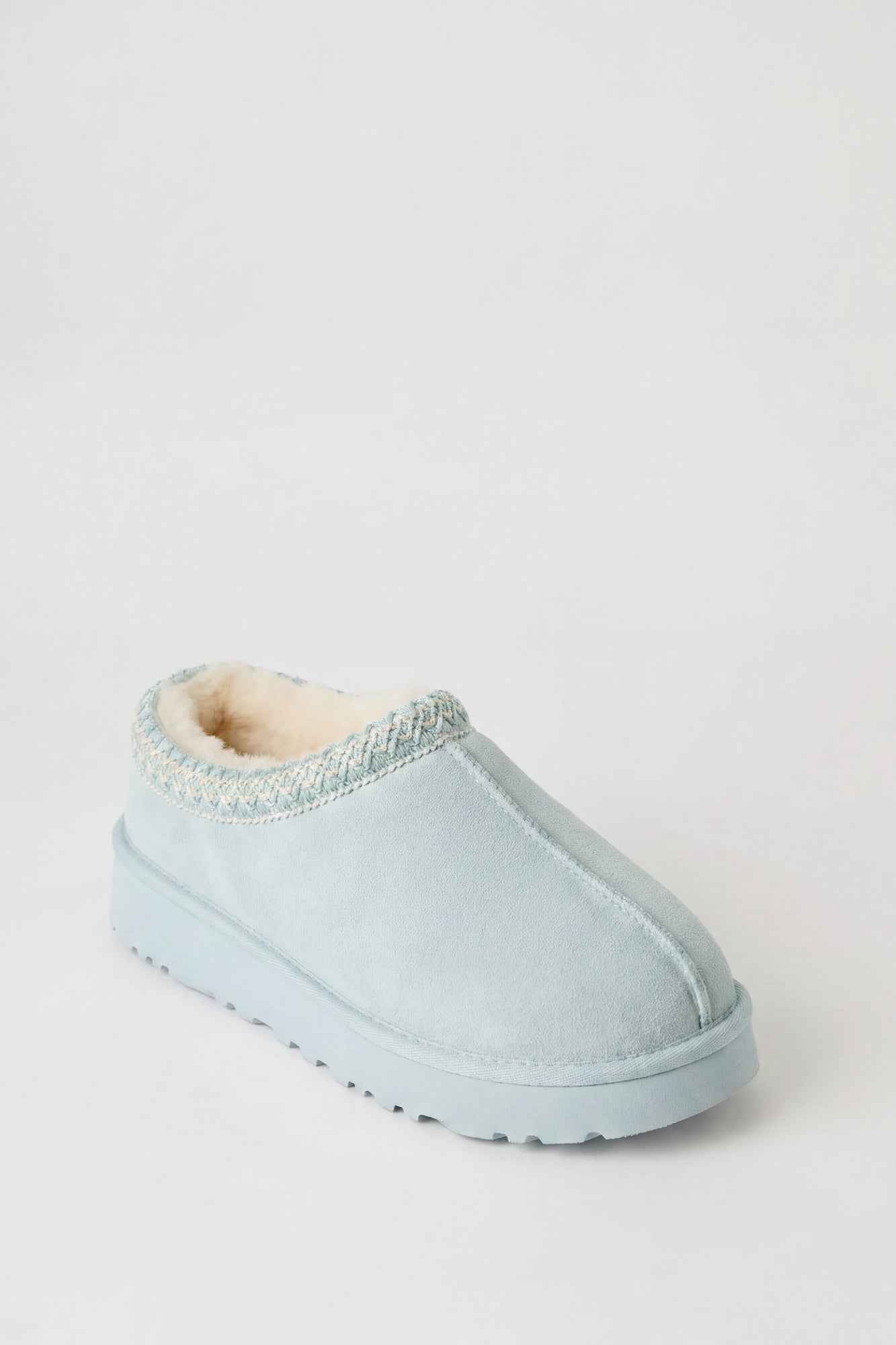 Fur Lined Platform Slipper Booties