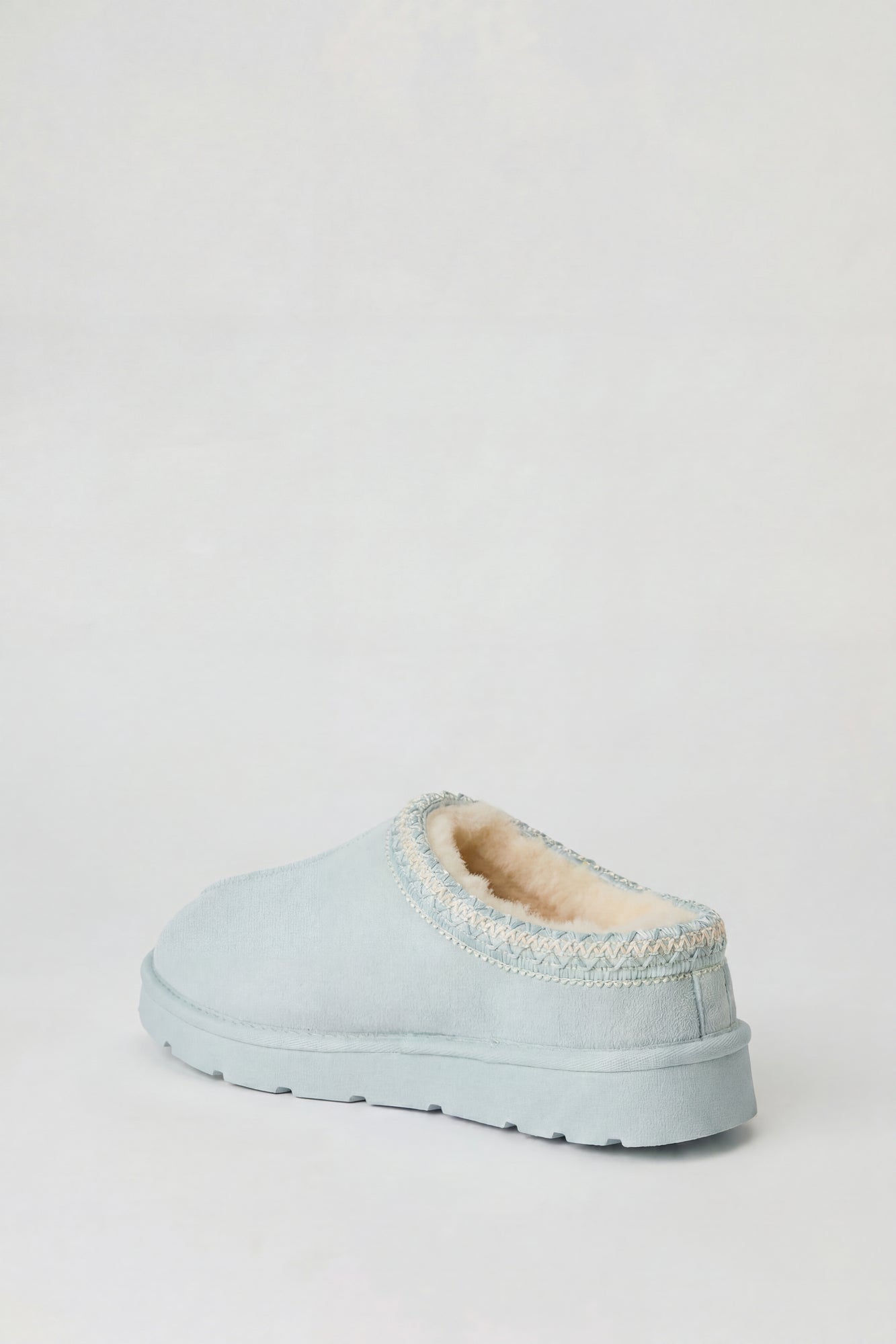 Fur Lined Platform Slipper Booties