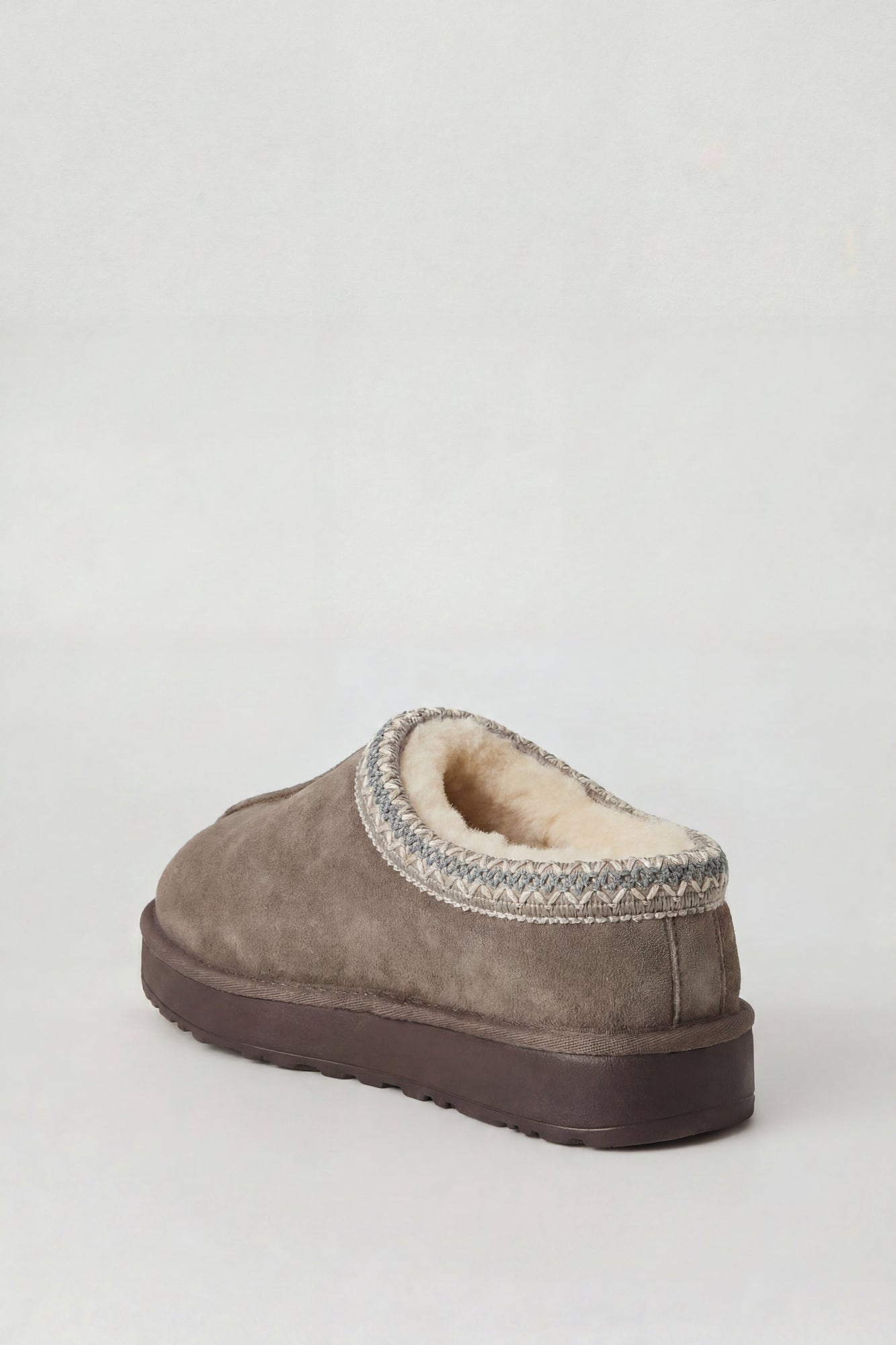 Fur Lined Platform Slipper Booties