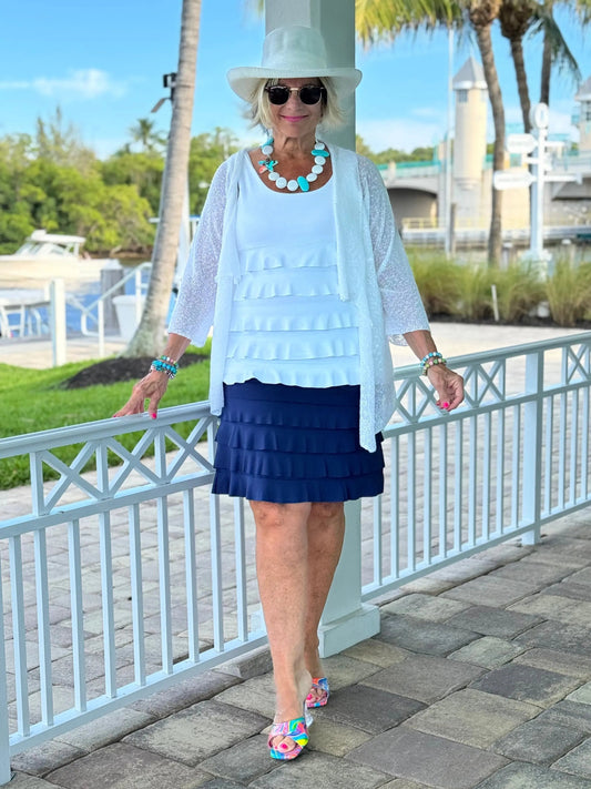 NAVY CHA CHA SKORT