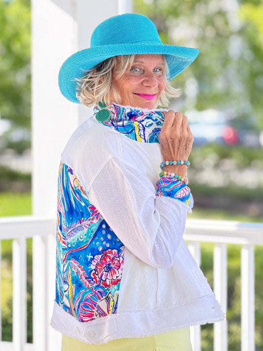 SEASIDE JEWELS LINEN JACKET