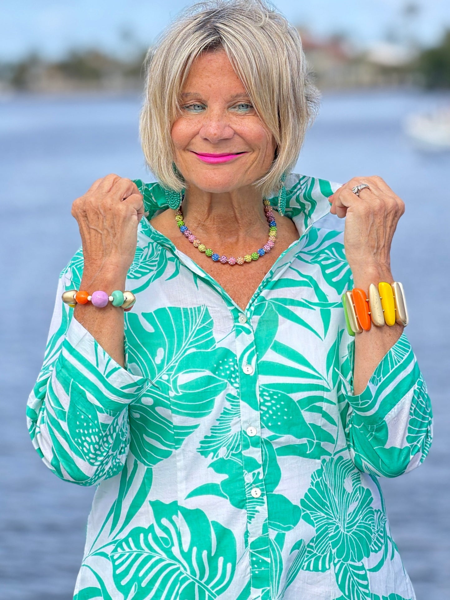 Malachite Green Corfu Shirt Dress