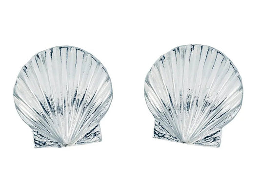 Shell stud earrings