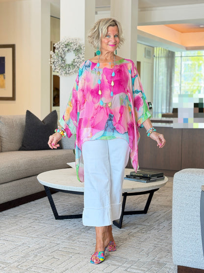 Sofia Zing Silk Kaftan