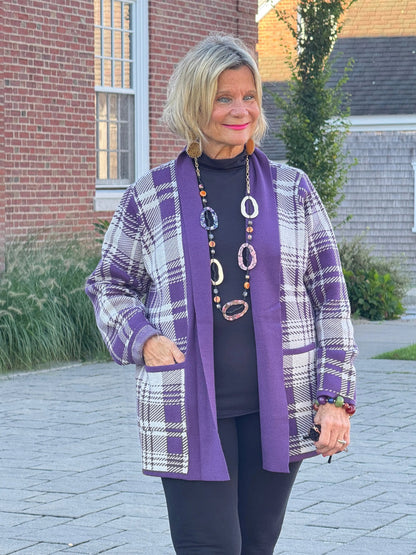 SOUTHERN NIGHTS PURPLE POCKET SWEATER