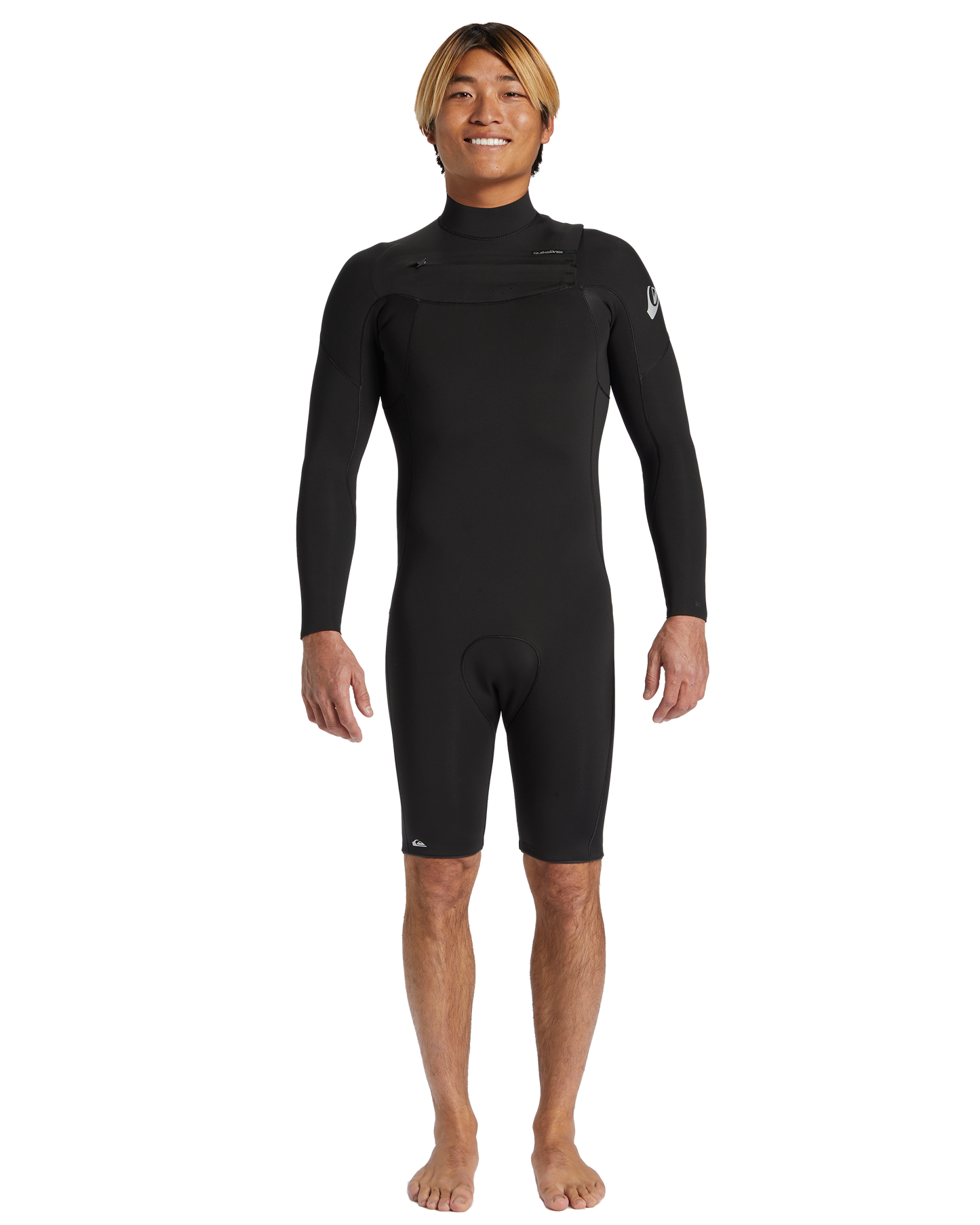 2/2 Everyday Sessions Chest Zip Long Sleeve Spring Suit - Black