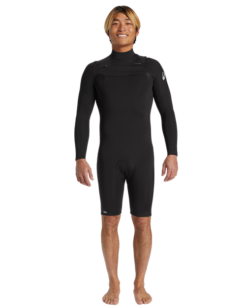 2/2 Everyday Sessions Chest Zip Long Sleeve Spring Suit - Black