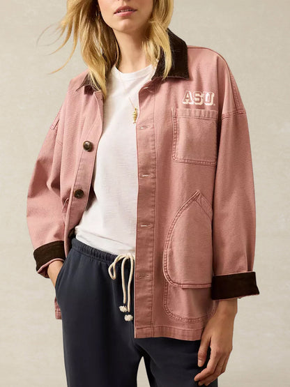 Arizona State University Sunwashed Canvas Barn Jacket - Nostalgia Rose