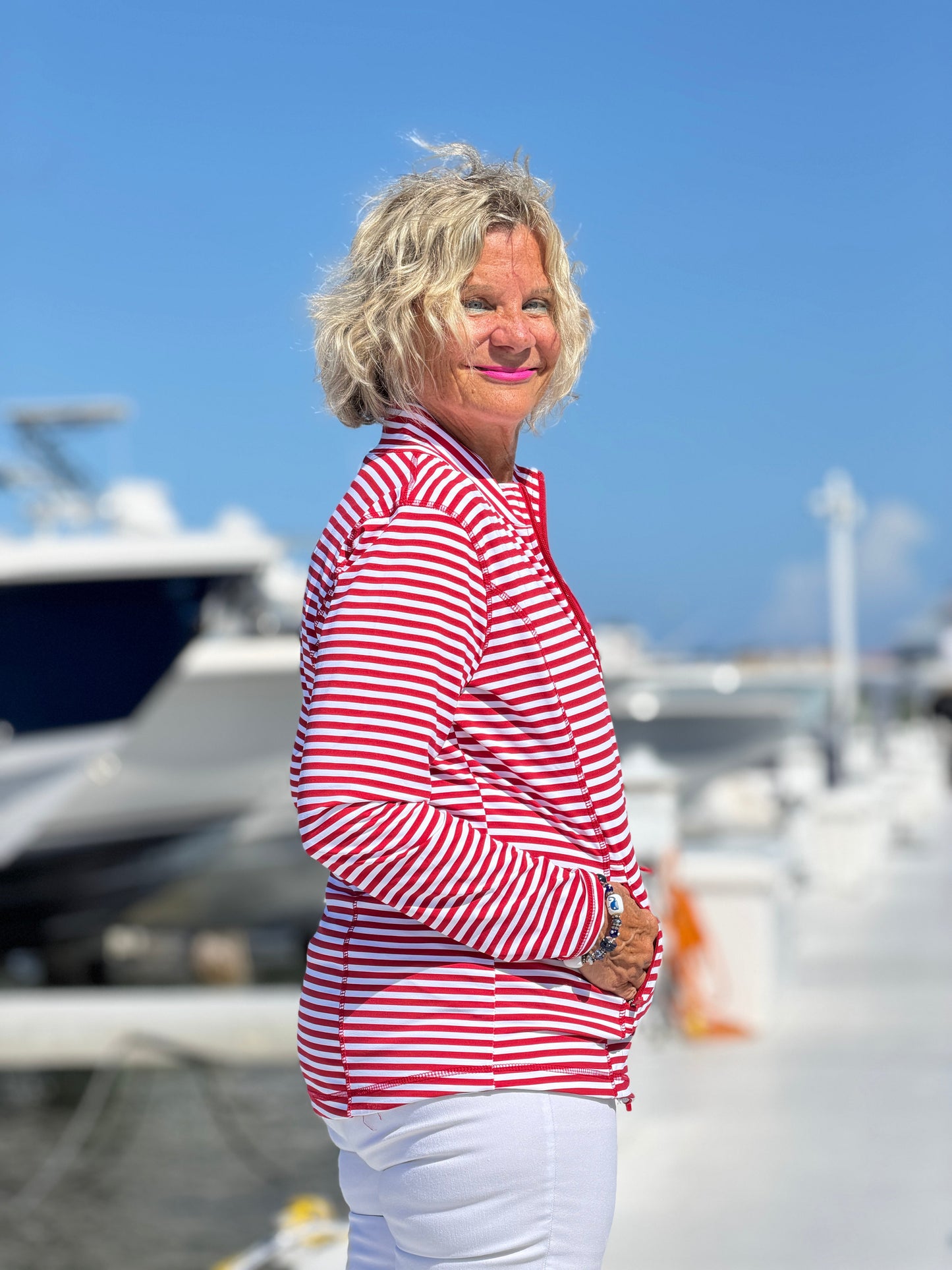 REGATTA RED STRIPE JACKET