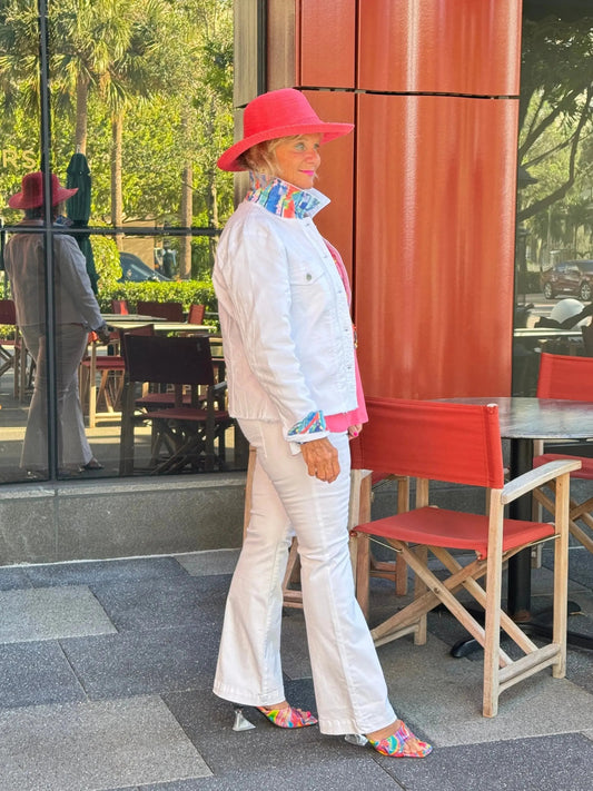 NEXT LEVEL WHITE FLARE JEANS