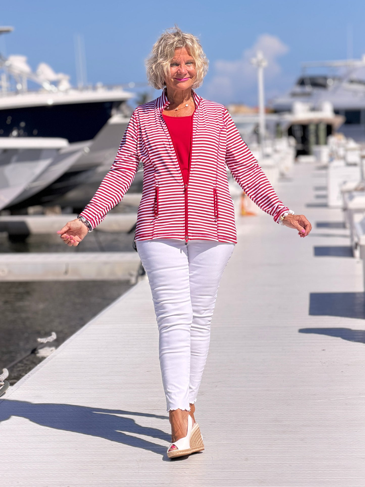 REGATTA RED STRIPE JACKET