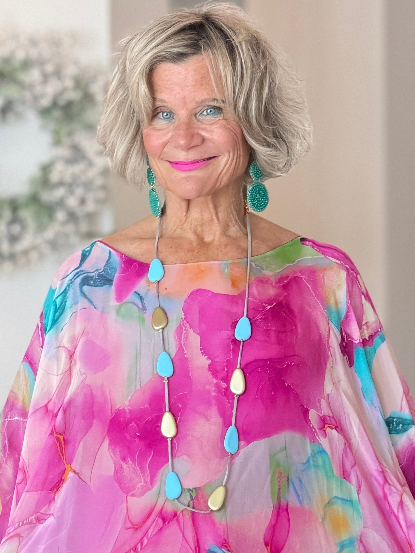 Sofia Zing Silk Kaftan