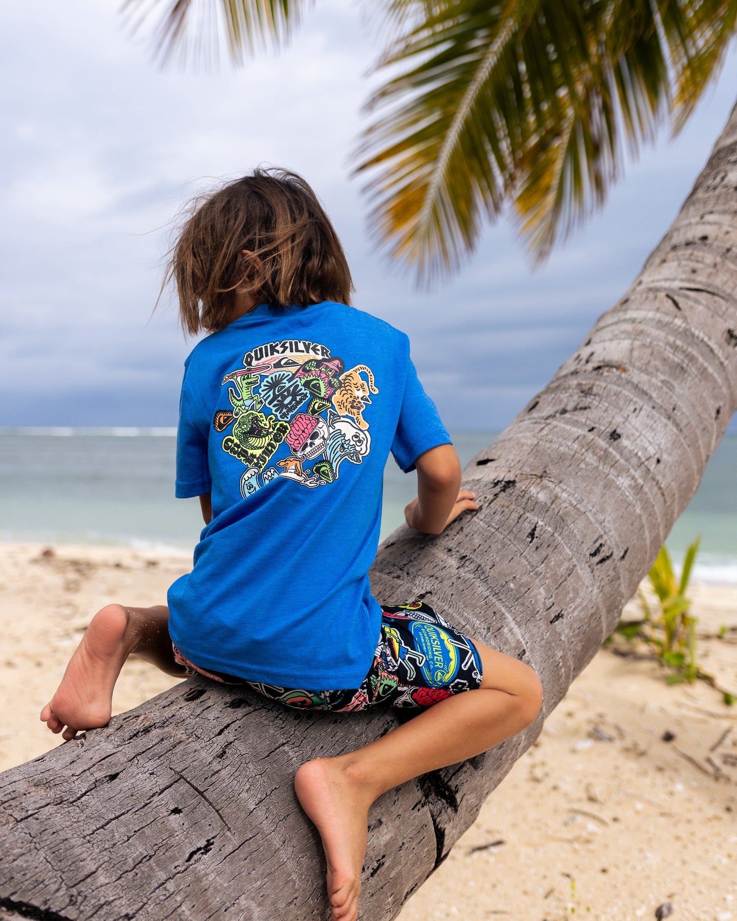 Boys Sticker Short Sleeve T-Shirt