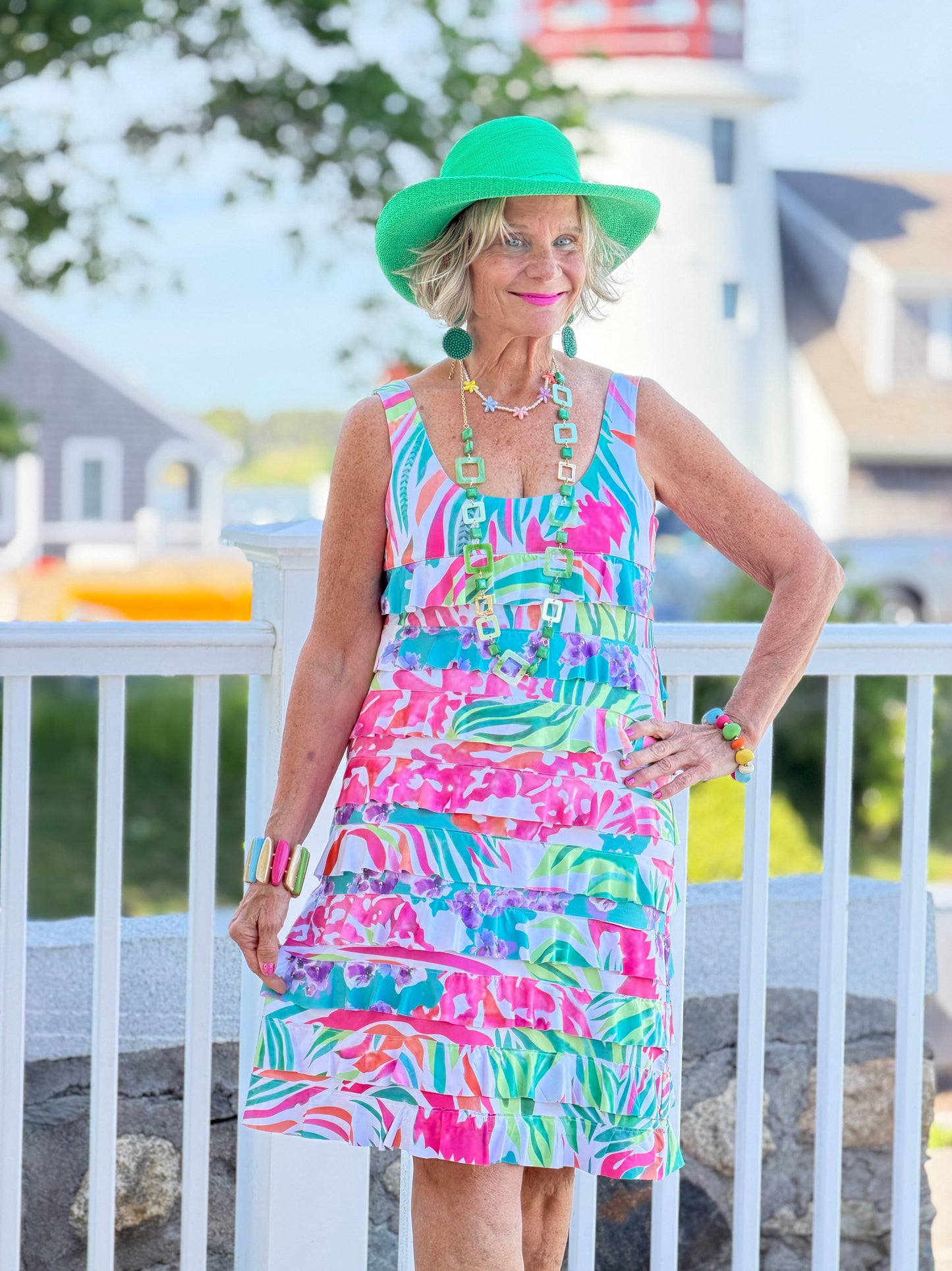 PINK PARADISE GARDEN CHA CHA DRESS