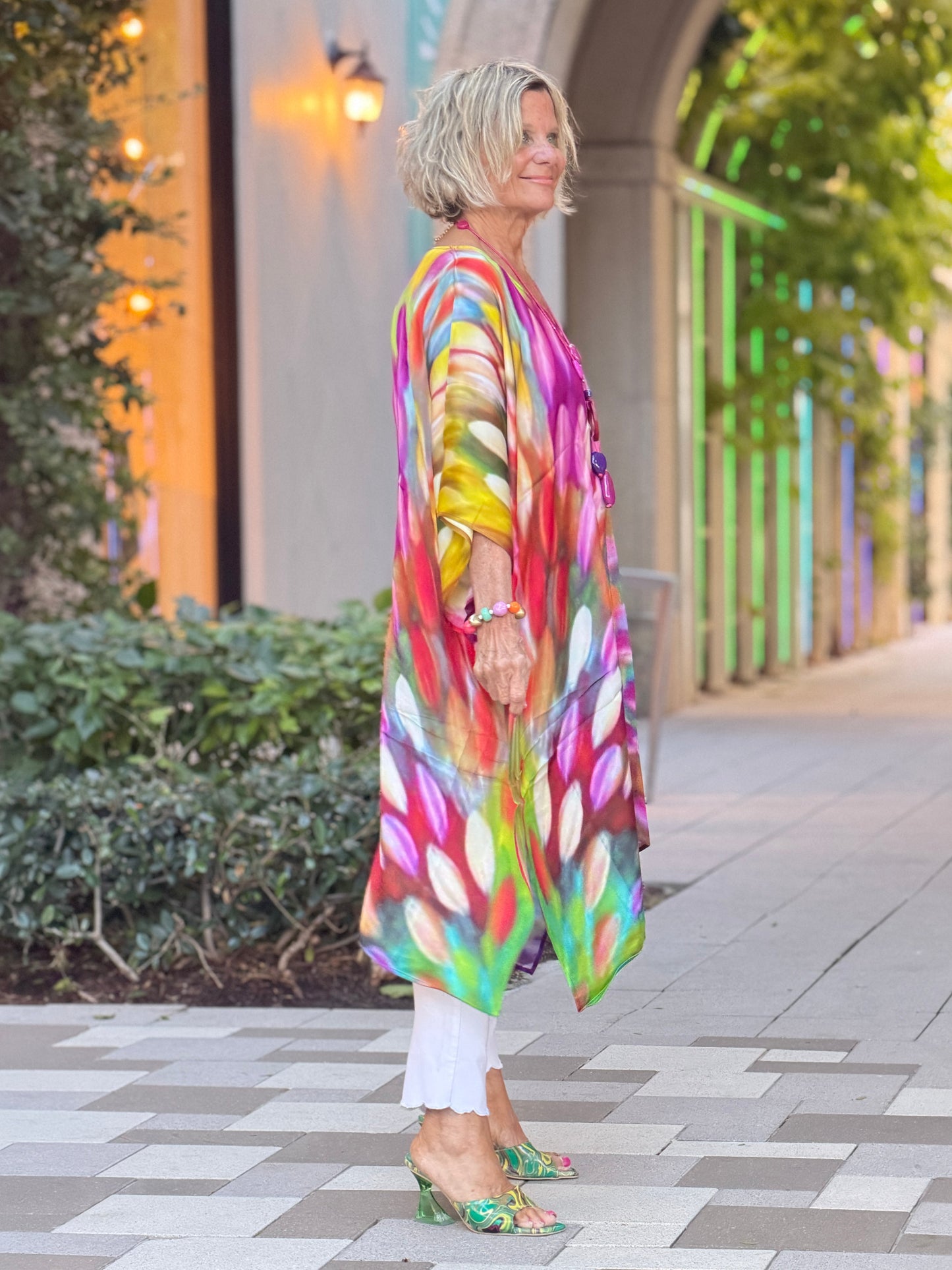 Painted Ovals Modal Kaftan
