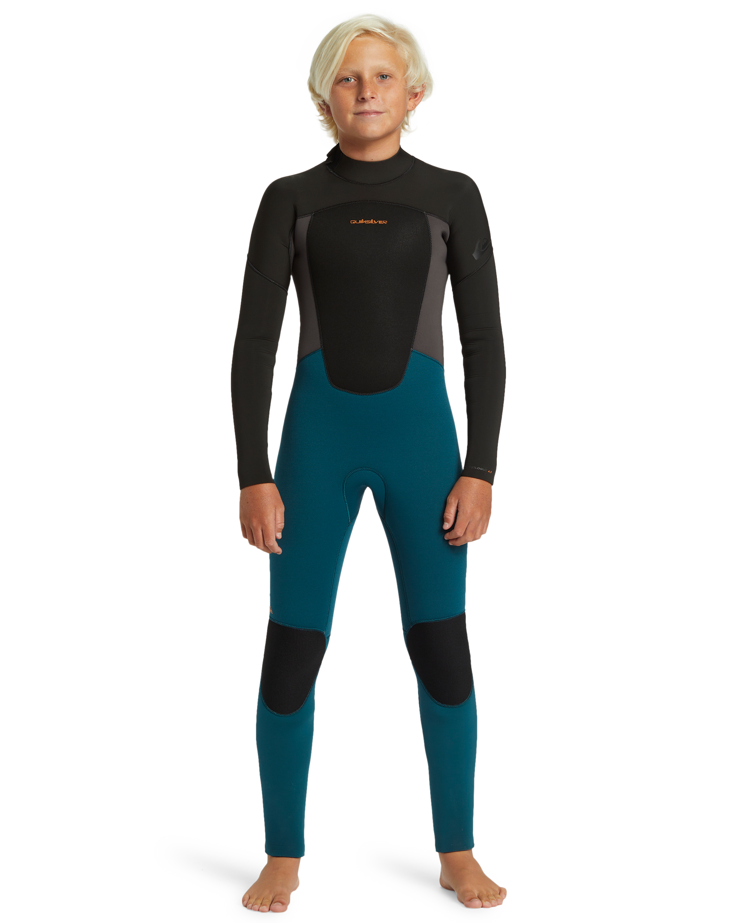 5/4/3 Prologue Boys Back Zip Wetsuit - Midnight Turquoise