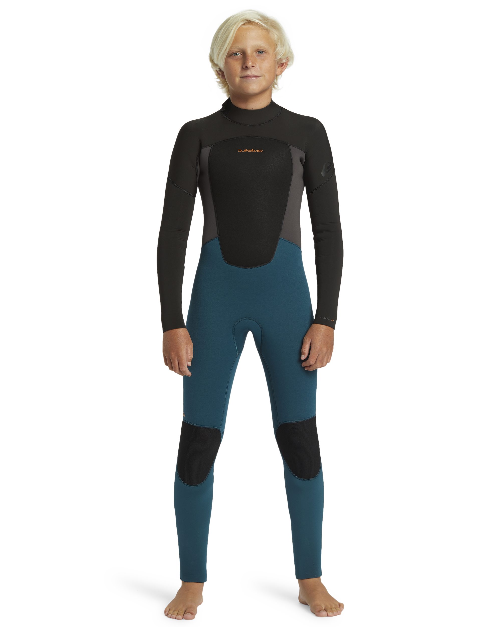 5/4/3 Prologue Boys Back Zip Wetsuit - Midnight Turquoise