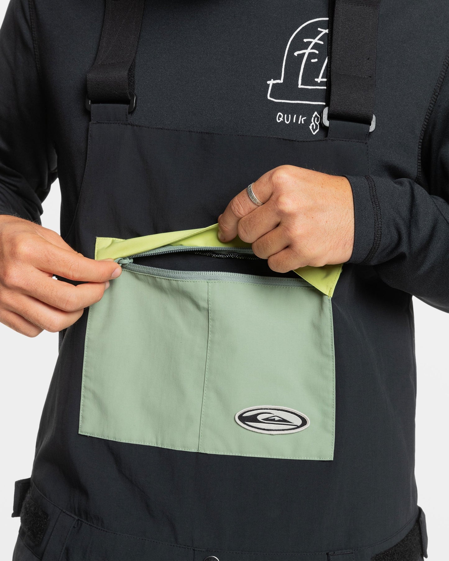 Fly High Bib Snow Pants - Black