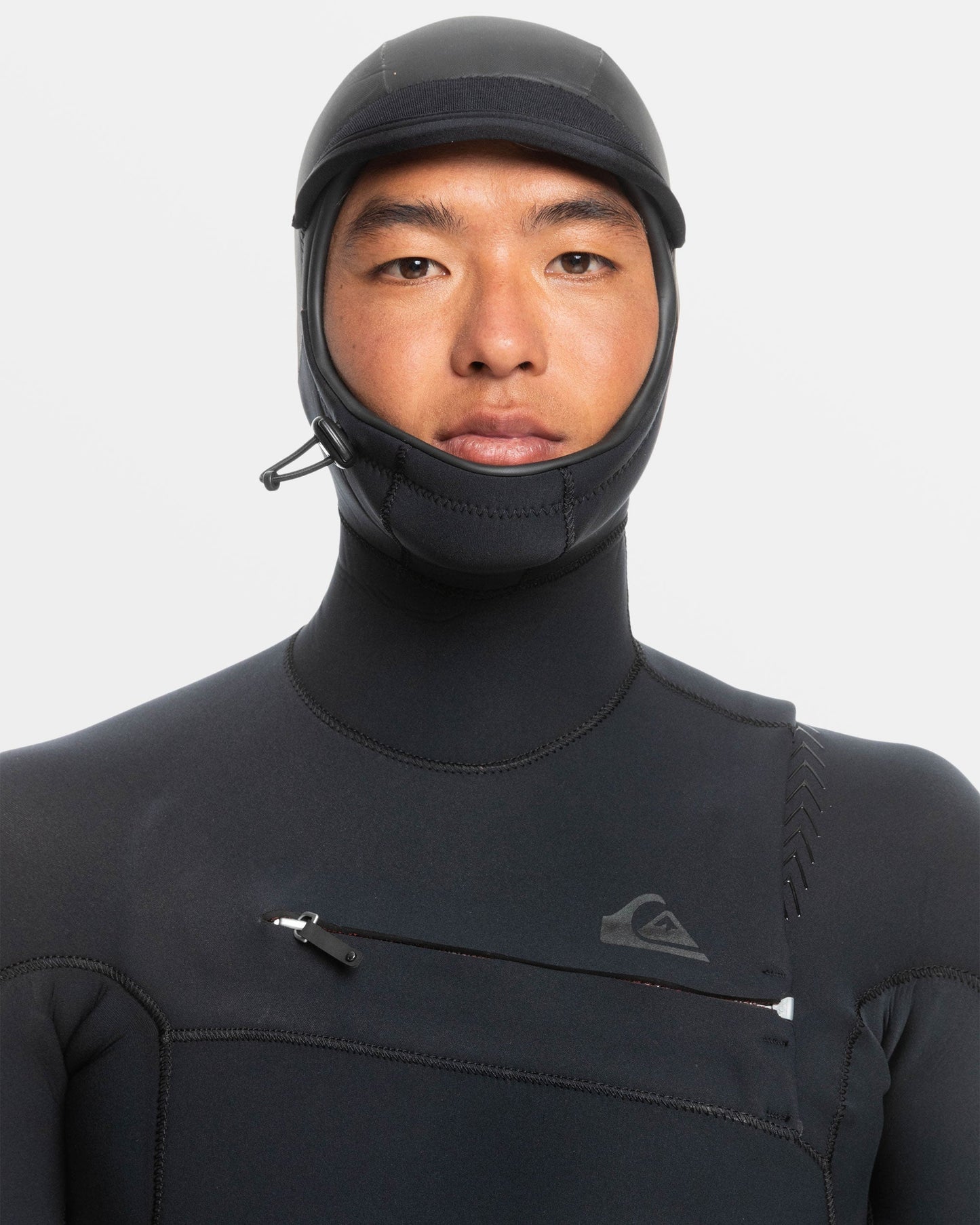 5/4/3mm Highline Hooded GBS Chest Zip Wetsuit - Black