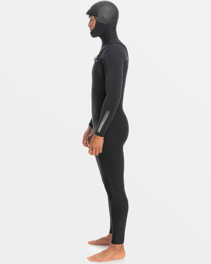 5/4/3mm Highline Hooded GBS Chest Zip Wetsuit - Black