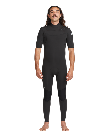 2/2 Everyday Sessions Chest Zip Short Sleeve Wetsuit - Black